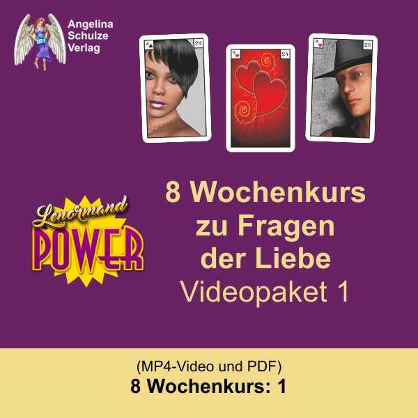 Lenormand Power 8 Wochenkurs Liebe deuten Videopaket1
