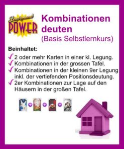 Kombinationen deuten im Lenormand Kartenbild (Basis Selbstlernkurs zum Download)