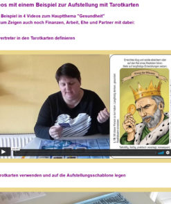 Onlinekurs Aufstellungen mit Karten - Video mit Tarotkarten