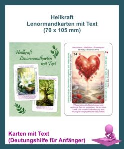 Heilkraft Lenormandkarten mit Text