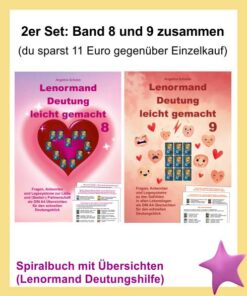 2er Set Lenormand Deutung leicht gemacht 8 und 9