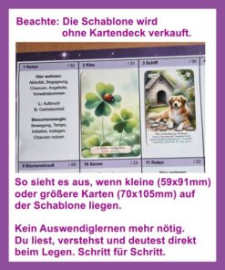 PVC Haueserschablone Lenormand 8x4