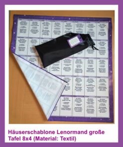 Textil Haueserschablone Lenormand 8x4
