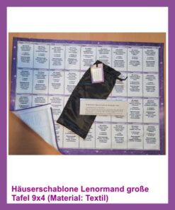 Textil Haueserschablone Lenormand 9x4 (Bild1)