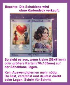 Textil Haueserschablone Lenormand 9x4 (Bild2)